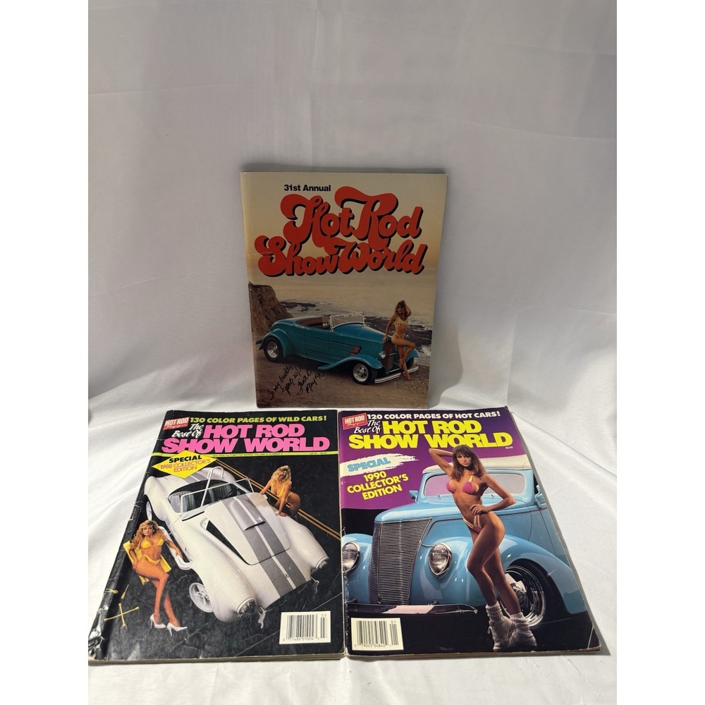 Vintage Hot Rod Show World Magazine Lot 1988 1990 31st Annual Car Collector